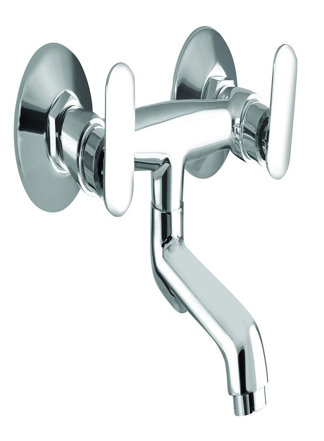 10X Brass Wall Mixer CP-9077 Non-Telephonic for Bathroom/Wall Mount Chrome Plated - Image 1